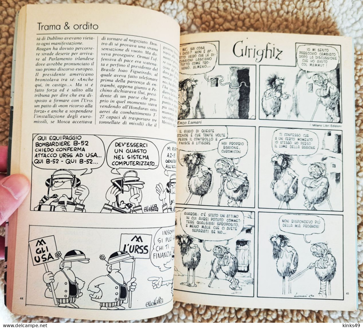 M455> LINUS N° 7 LUGLIO 1984 = Vedi Foto Del SOMMARIO Per Gli Argomenti - First Editions