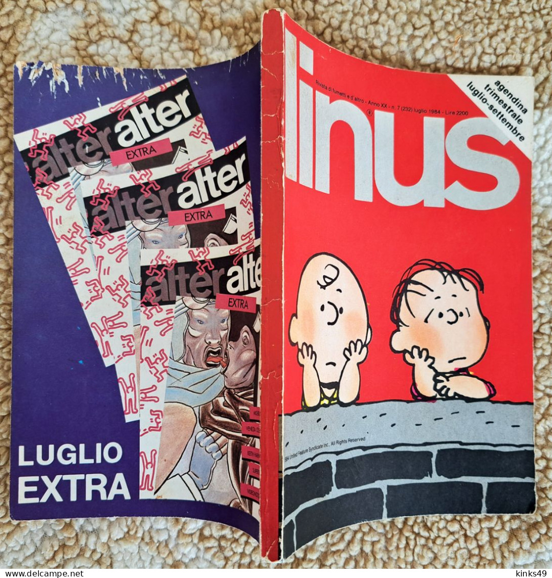 M455> LINUS N° 7 LUGLIO 1984 = Vedi Foto Del SOMMARIO Per Gli Argomenti - Eerste Uitgaves