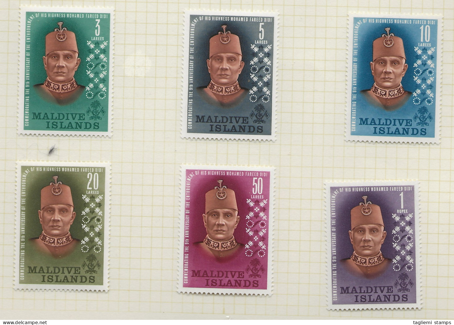 Maldives, 1962, SG 104 - 109, Complete Set, Mint Hinged - Malediven (...-1965)