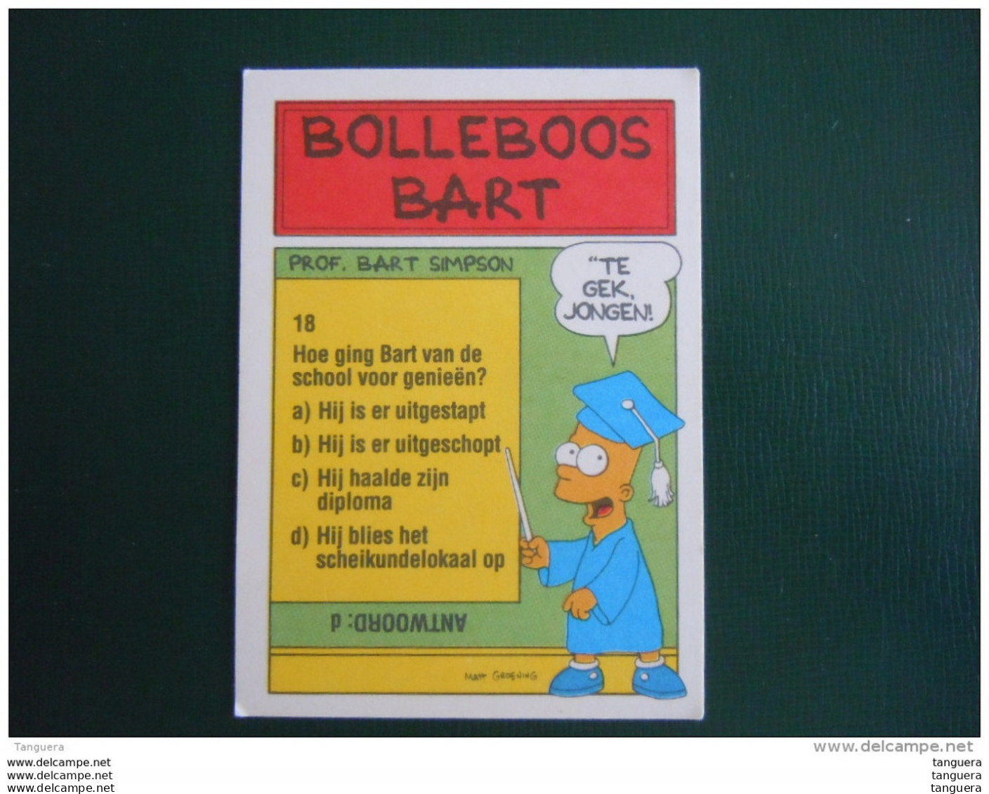 14 The Simpsons Topps 1990 Trading Cards Belgum Dutch Nederlands Neerlandais - Autres & Non Classés