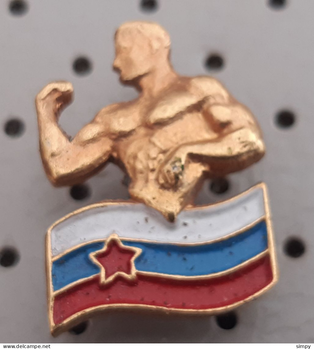 Wrestling Body Building Federation Of Slovenia  Pin - Lutte