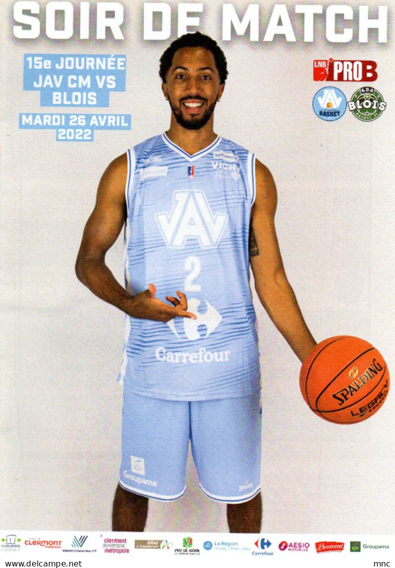 Programme Basket Pro B  JA VICHY / BLOIS Du 26 Aril 2022 - Kleding, Souvenirs & Andere