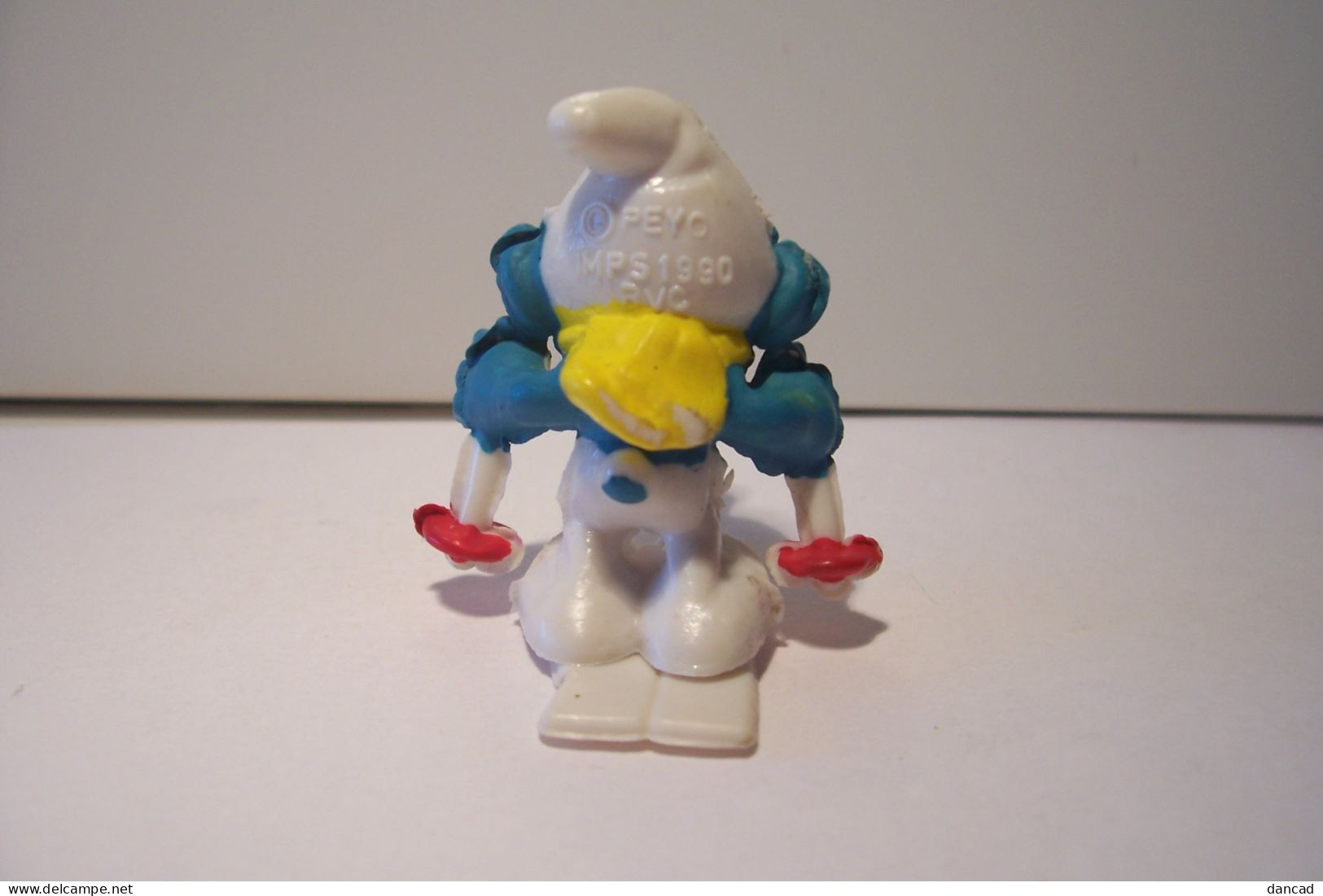 SCHTROUMPFS   - Figurine  PEYO   1990 - SCHTROUMPF   - ( Petite Taille )  - SKI - - Schtroumpfs (Los Pitufos)
