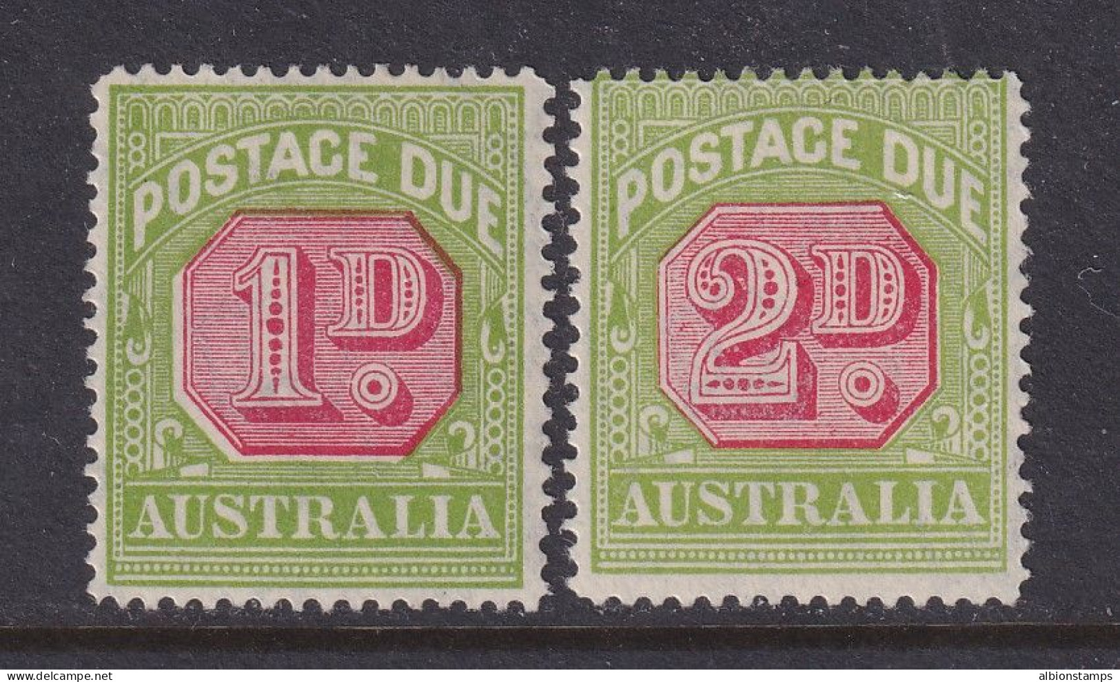 Australia, Scott J58a-J59a (SG D100-D102), MLH/HR - Impuestos