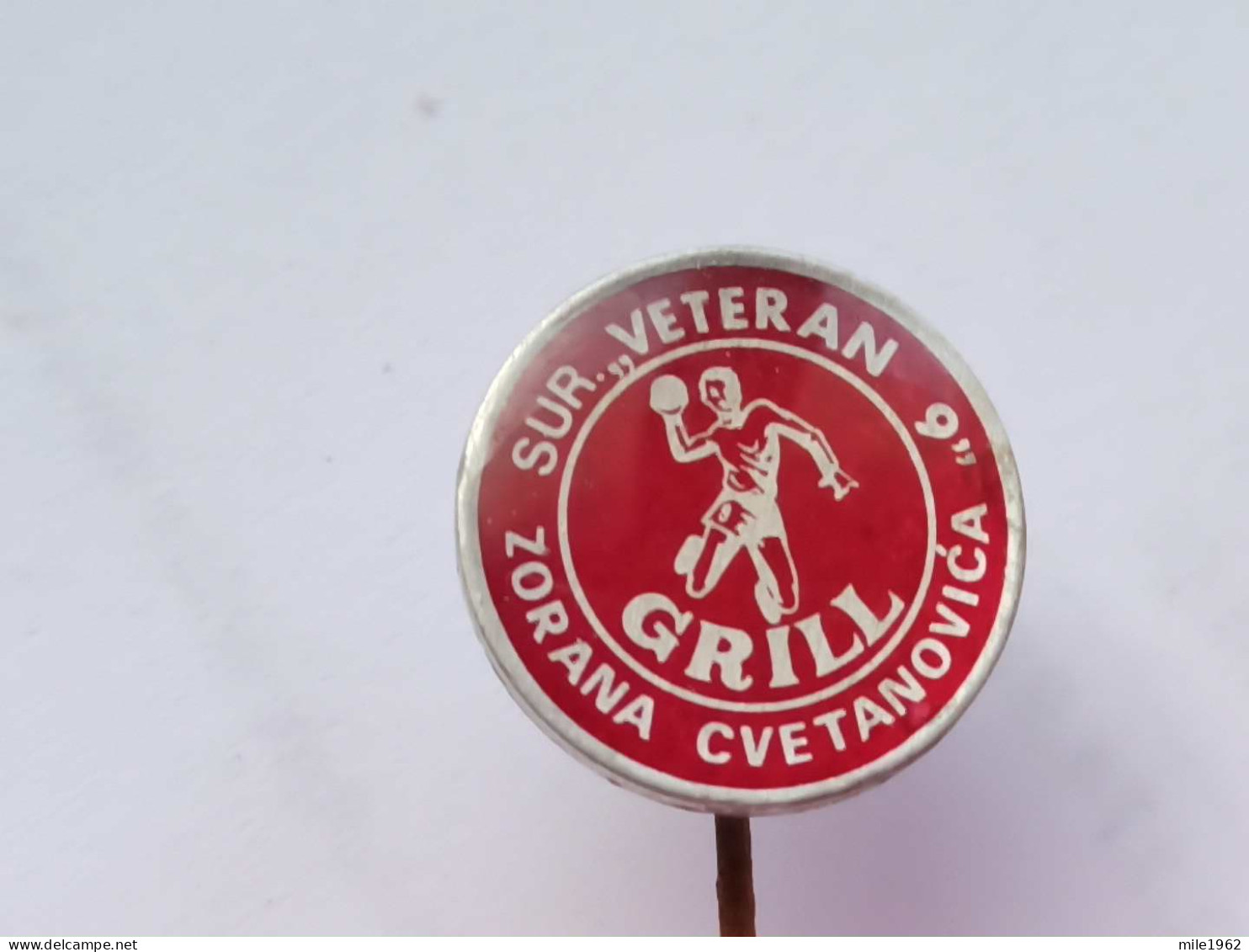 BADGE Z-88-1 - RUKOMET, HANDBALL , GRILL VETERAN 9, ZORAN CVETANOVIC - Handbal