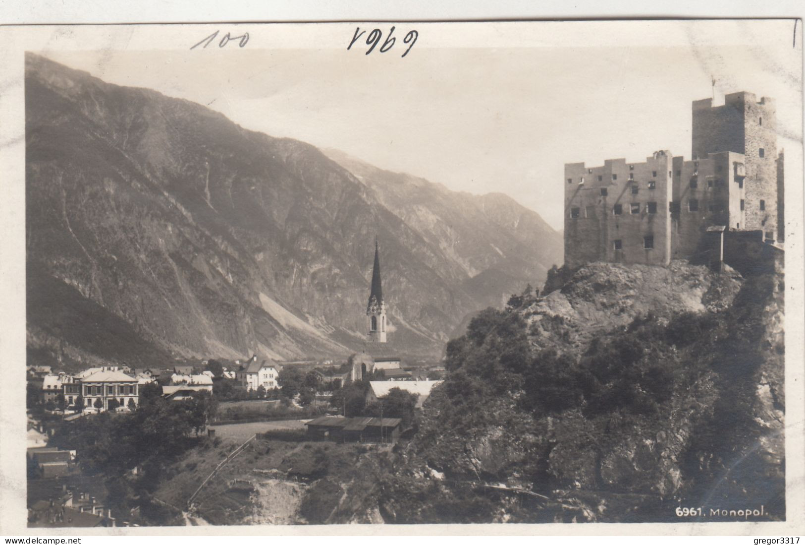 D9258) LANDECK - Inntal - FOTOKARTE Mit Kirche Schloß Häusern - Landeck