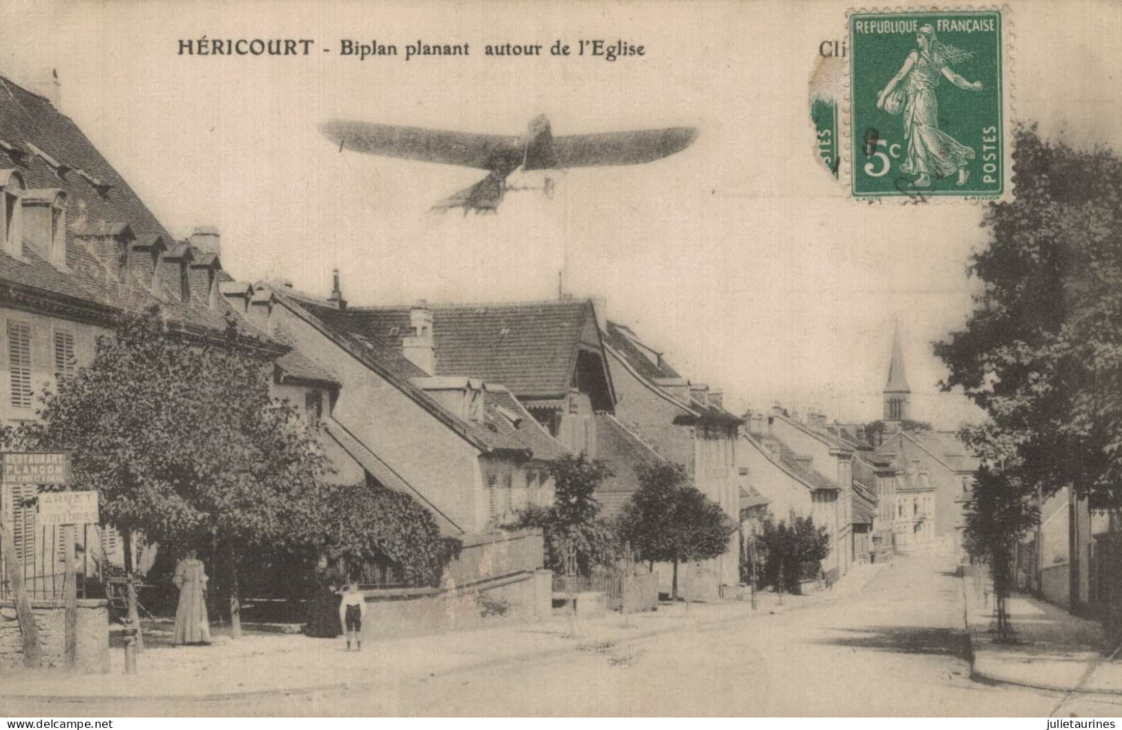 70 HERICOURT BOPLAN PLANANT AUTOUR DE L EGLISE - Héricourt