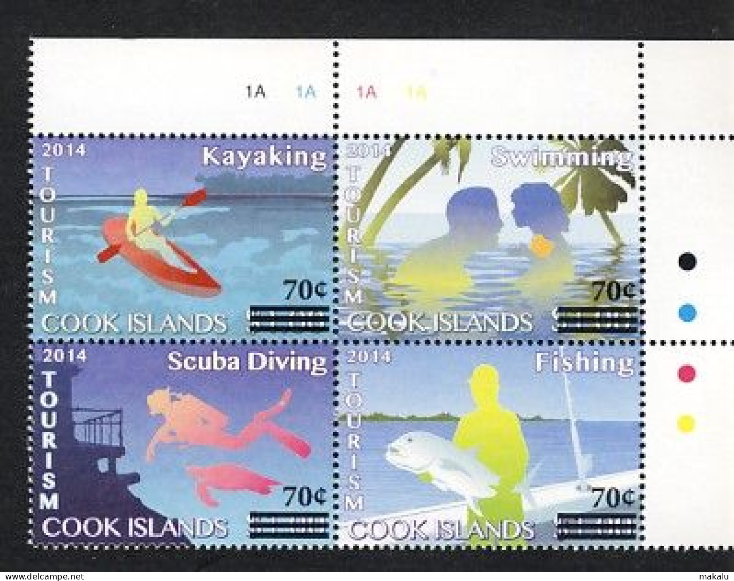 Cook Islands Kayak Natation Péche Swimming Scuba Diving - Aviron