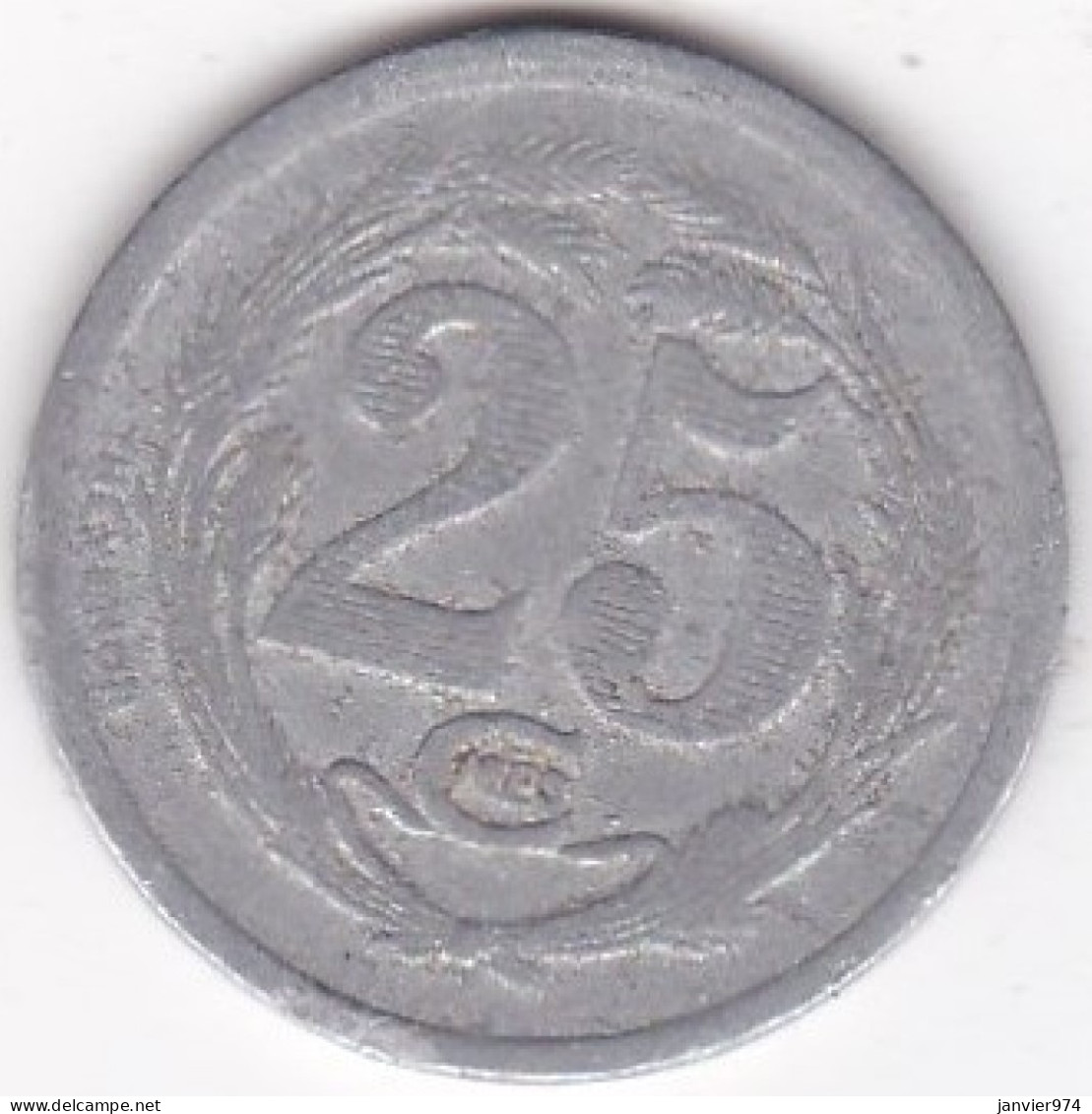 Chambre De Commerce D'Oran , 25 Centimes 1922 , Aluminium , Lec# 318 - Argelia