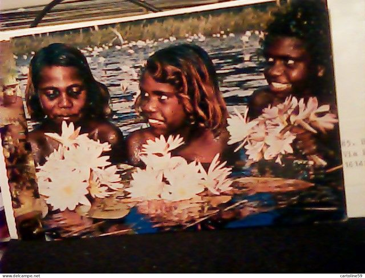 Aboriginal Children, Australia ENFANT BAMBINI BAMBINE BAGNO FIORI N1980   JQ4083 - Aborigines