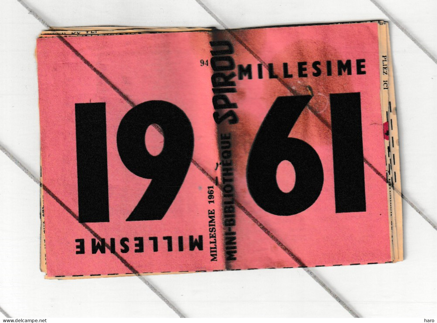Mini Bibliothèque SPIROU ( BD ) "Millésime 1961 " Actualité Mois Par Mois De L'année 1961 ( B363) - Spirou Et Fantasio