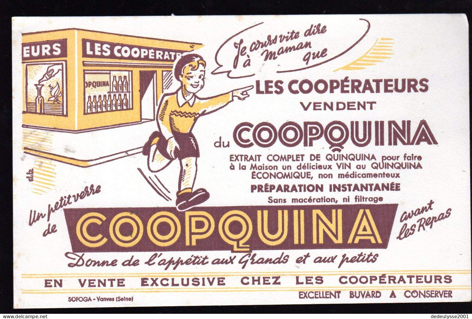 Nov 23  930799   Buvard  Coopquina    Délicieux Vin - Chaussures