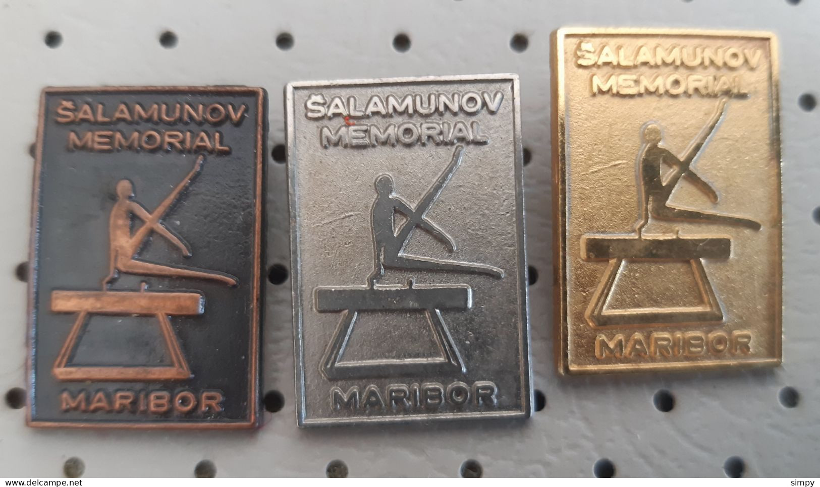 Gymnastic Salamunov Memorial Maribor  Pommel Horse Slovenia Pins - Gymnastics