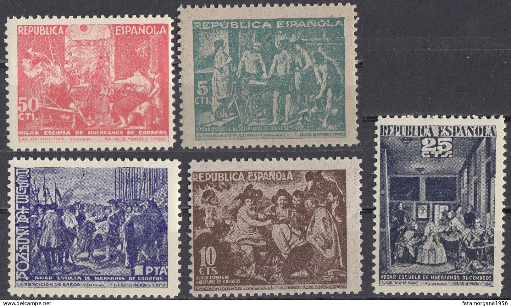 SPAGNA - BENEFICENZA - 1938 - Serie Completa Nuova MNH Di Seconda Scelta Composta Da 5 Valori: Yvert 60/64. - Beneficenza