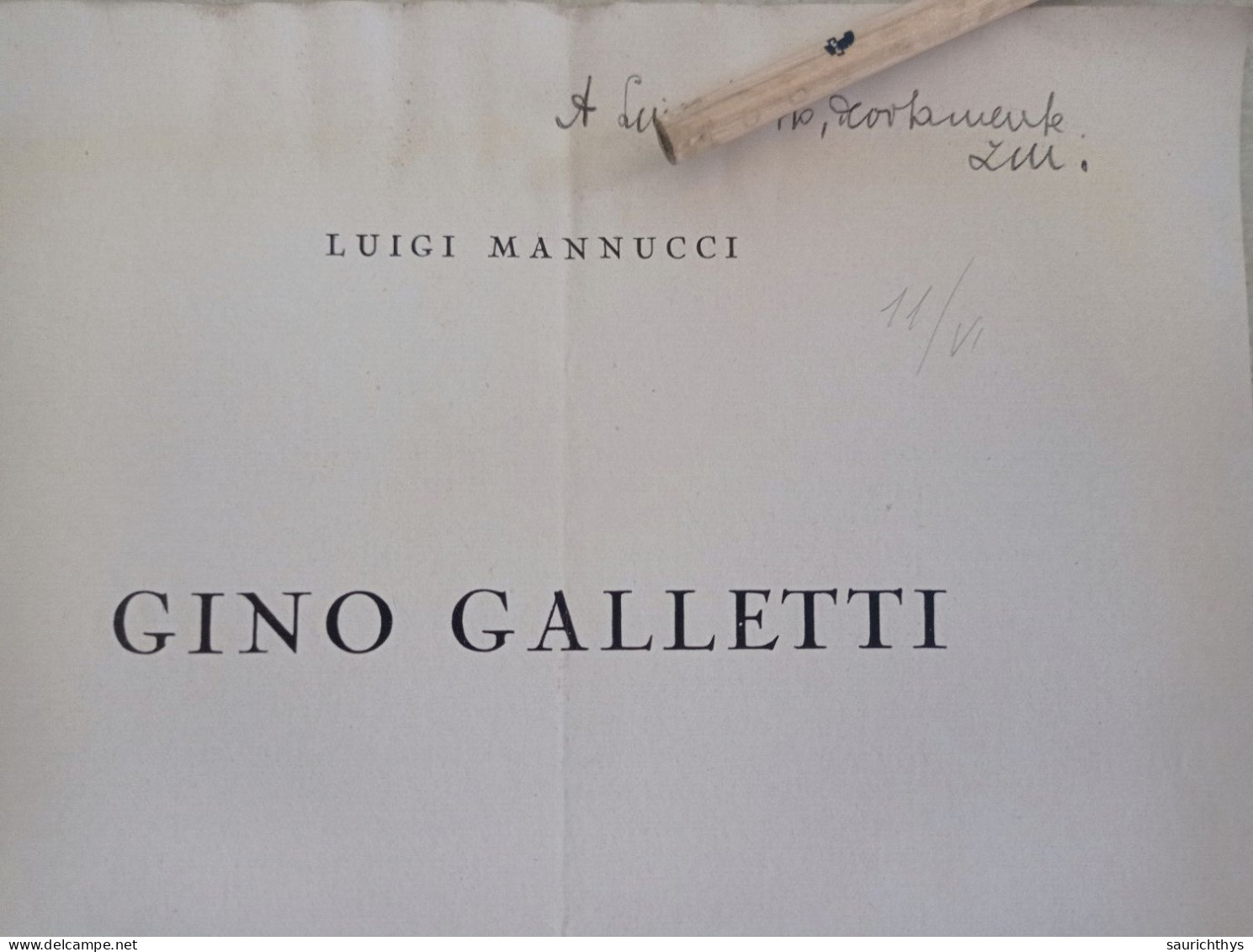 Gino Galletti Estratto Da Libvrni Civitas Autografo Luigi Mannucci Livorno Stabilimento Tipografico Toscano 1941 - History, Biography, Philosophy