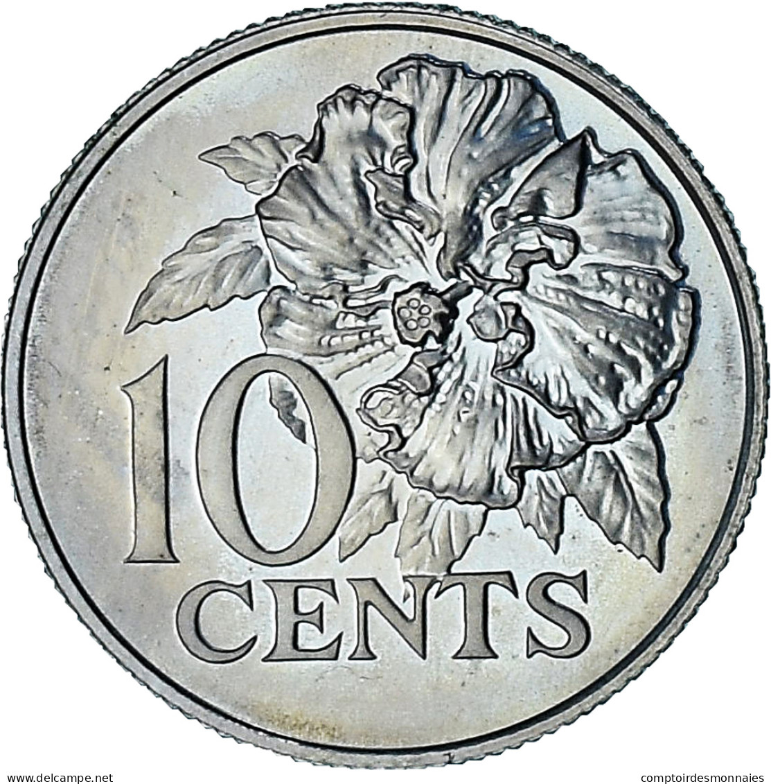 Trinité-et-Tobago, 10 Cents, 1975, Proof, SPL+, Du Cupronickel, KM:27 - Trinité & Tobago