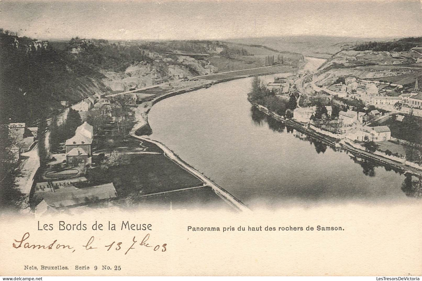 BELGIQUE - Les Bords De La Meuse - Panorama Pris Du Haut Des Rochers De Samson - Carte Postale Ancienne - Sonstige & Ohne Zuordnung