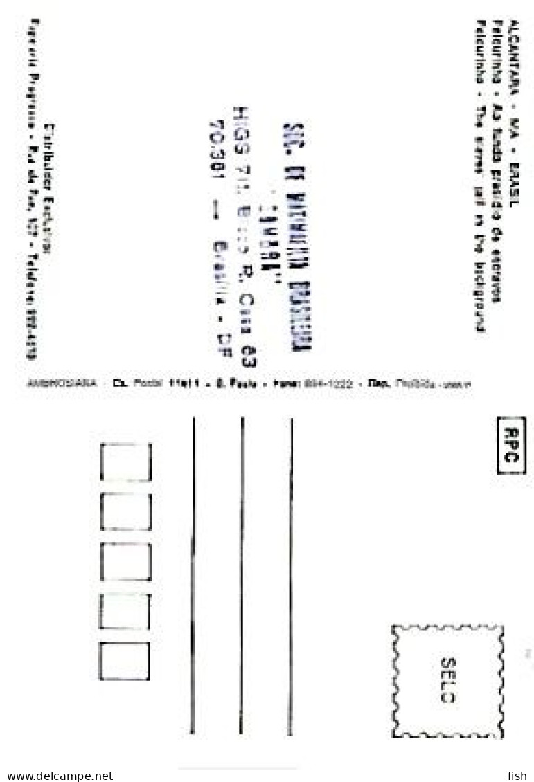 Brazil & Maximum Card, Alcântara, Pelourinho, Ao Fundo O Presidio De Escravos, São Luís 1987 (888743) - São Luis