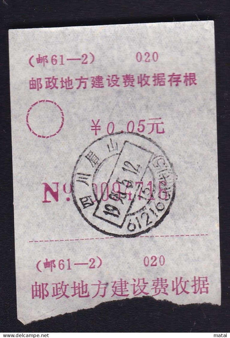 CHINA CHINE SICHUAN MEISHAN 612160  ADDED CHARGE LABEL (ACL) 0.05 YUAN - Otros & Sin Clasificación