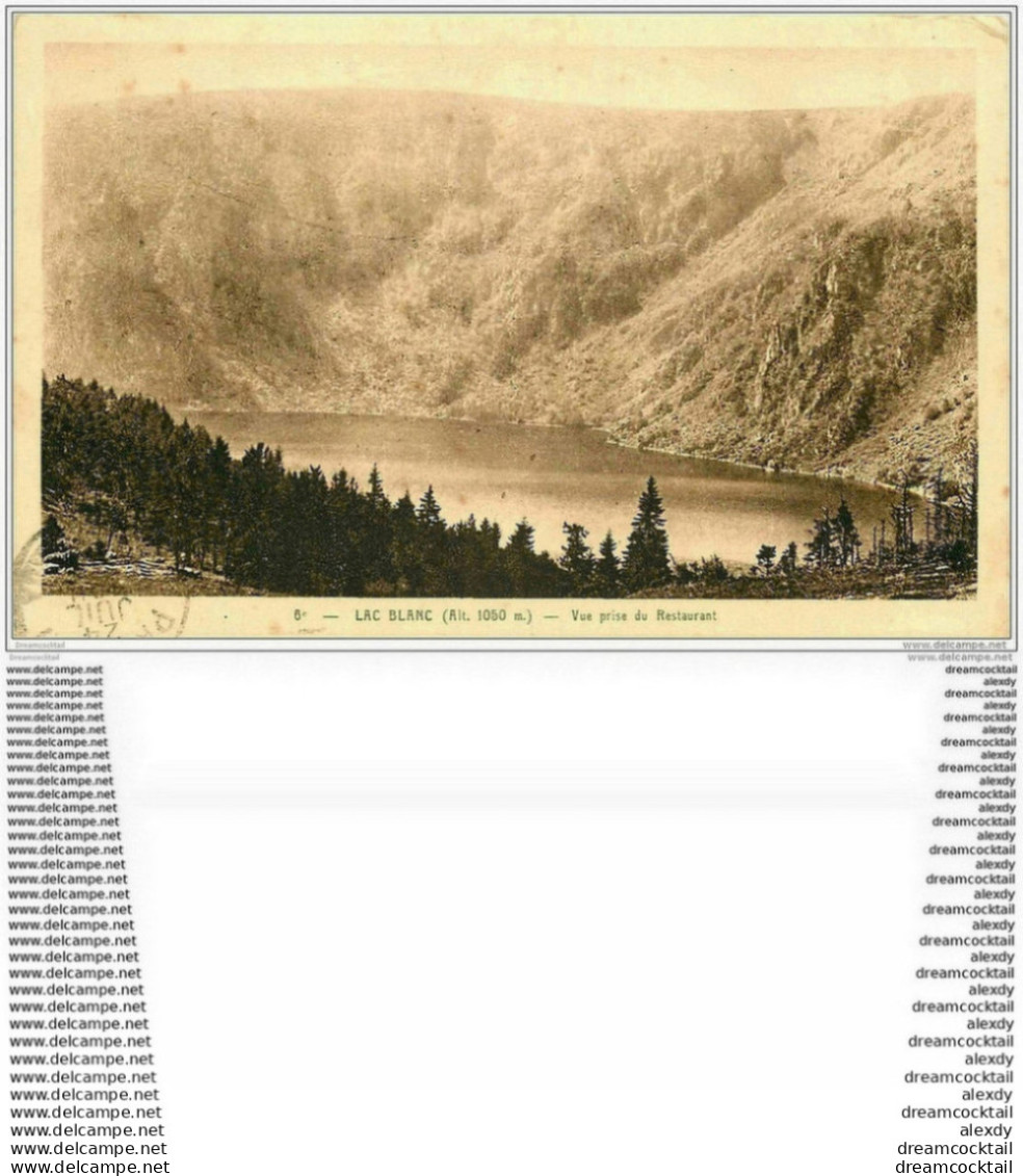 68 LAC BLANC. Vue Du Restaurant 1931 - Lapoutroie