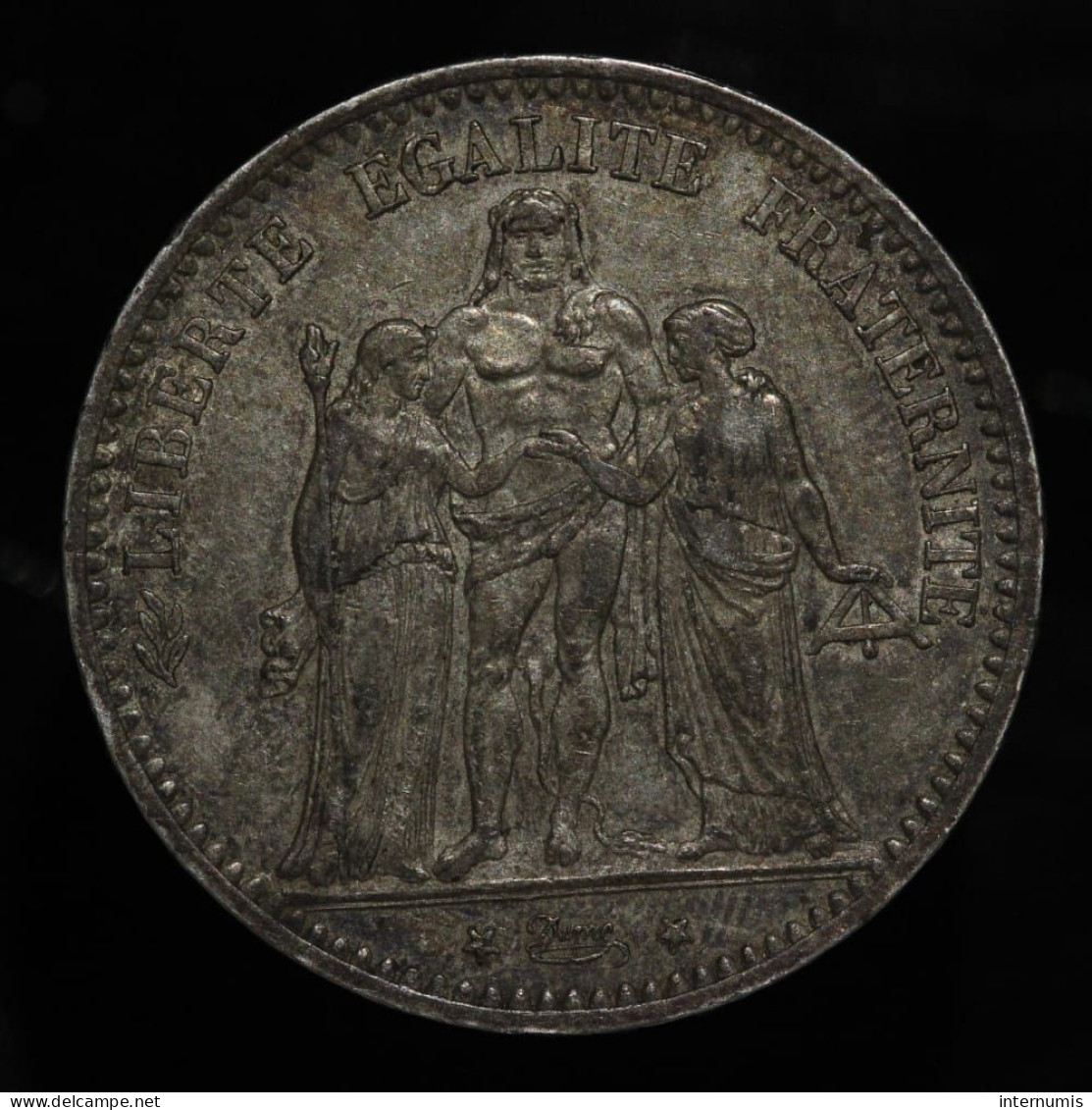 France, Hercule, 5 Francs, 1874, A - Paris, Argent (Silver), SUP (AU), KM#820.1, G.744 & F.334 - 5 Francs