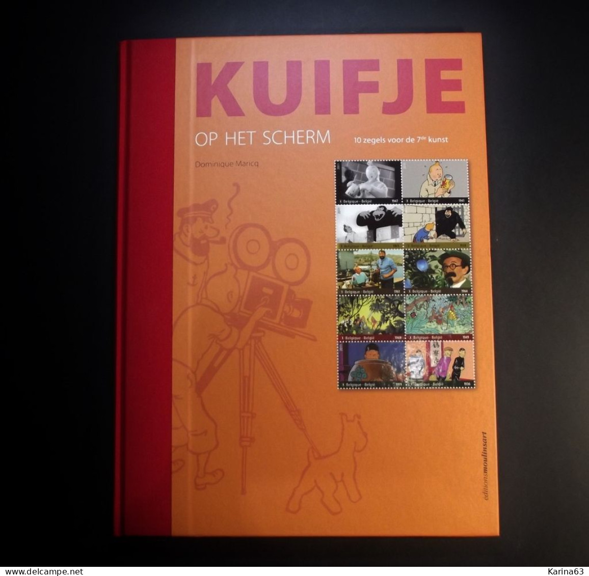 TinTin - Kuifje op het scherm Beperkte editie  Édition limitée (5000) velletje met 10 zegels ( 2011 ) in mint condition