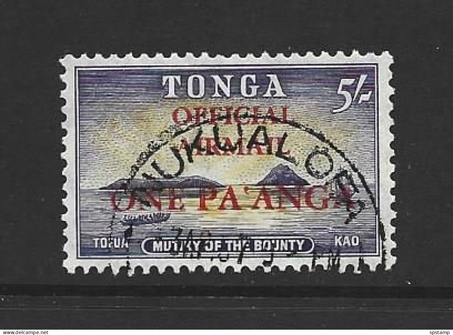 Tonga 1967 New Currency Surcharge $1 Official Airmail FU - Tonga (...-1970)