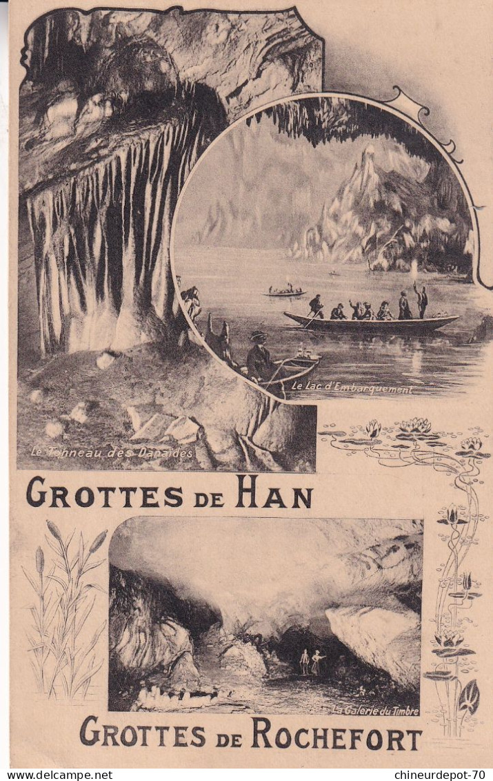 Grottes De Han Grottes De Rochefort Roi Albert Houyoux Preo Preobliteré Bruxelles 1923 Brussel - Sonstige & Ohne Zuordnung