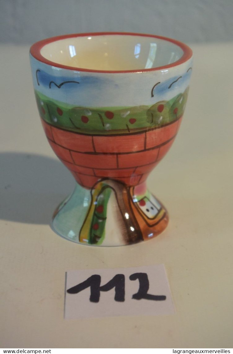 C112 Coquetier Peint à La Main RESTAURANT - Egg Cups