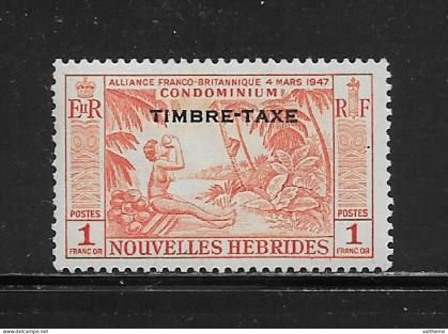 NOUVELLES HEBRIDES  ( DIV - 273 )  1957   N° YVERT ET TELLIER  N°  40     N* - Postage Due