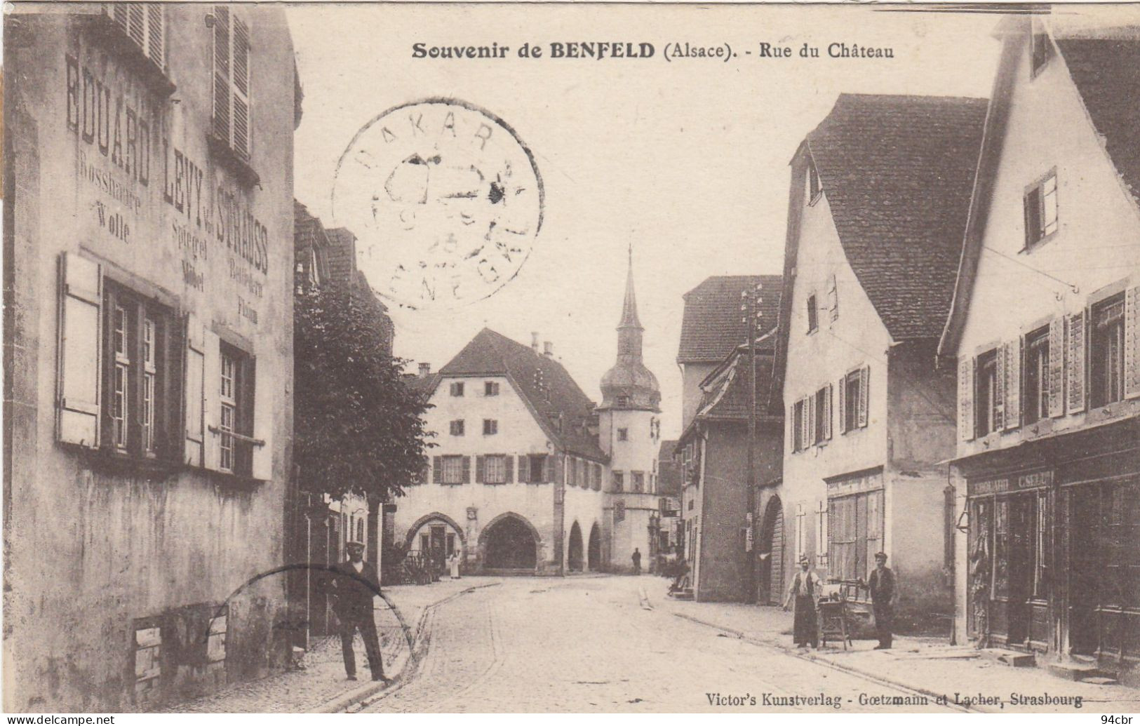 CPA (67)    BENFELD  SOUVENIR RUE DU CHATEAU - Benfeld