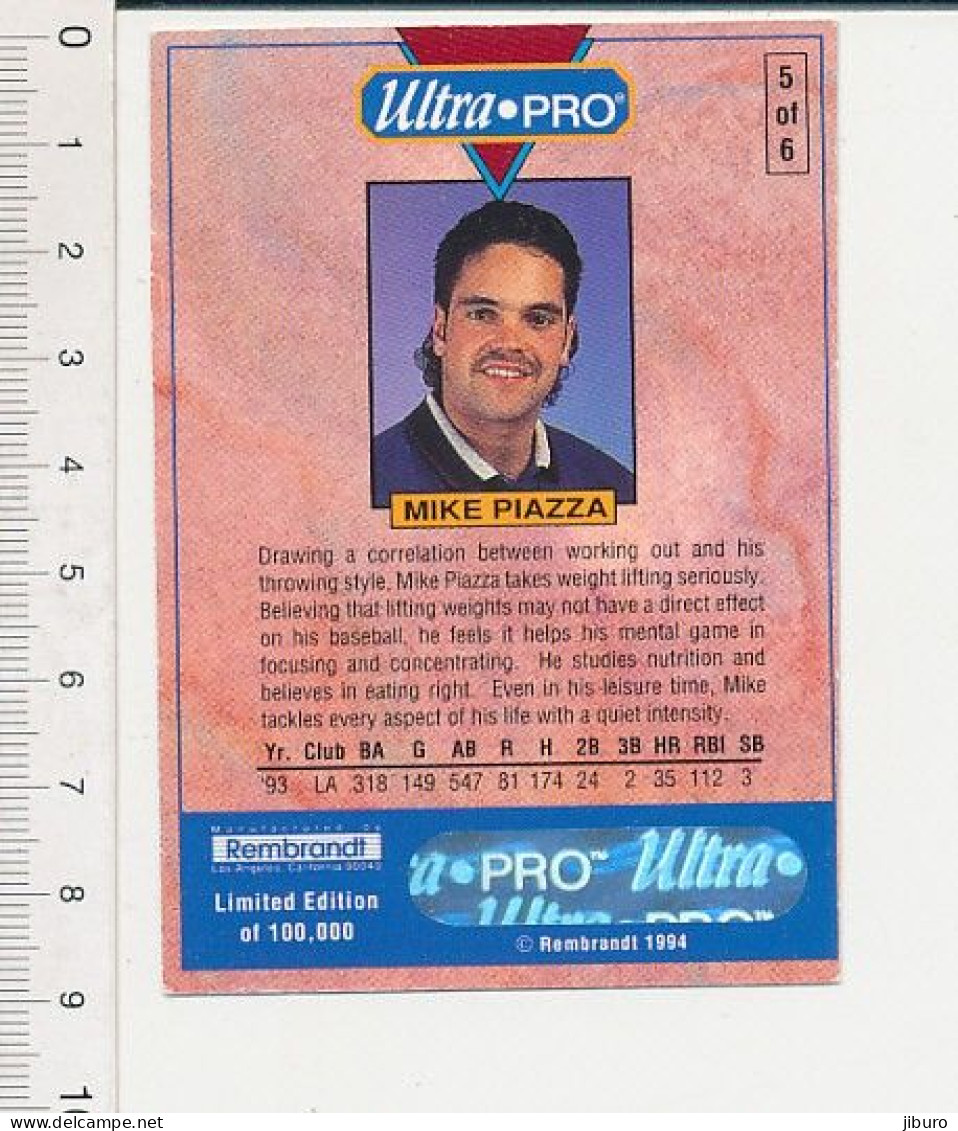 Image Baseball Ultra-Pro Mike Piazza 1993 Sport USA 169/5 - Non Classificati