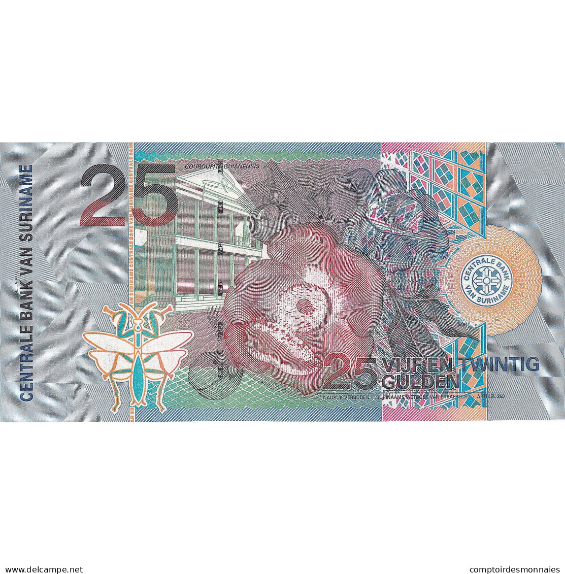 Suriname, 25 Gulden, 2000, 2000-01-01, KM:148, NEUF - Surinam