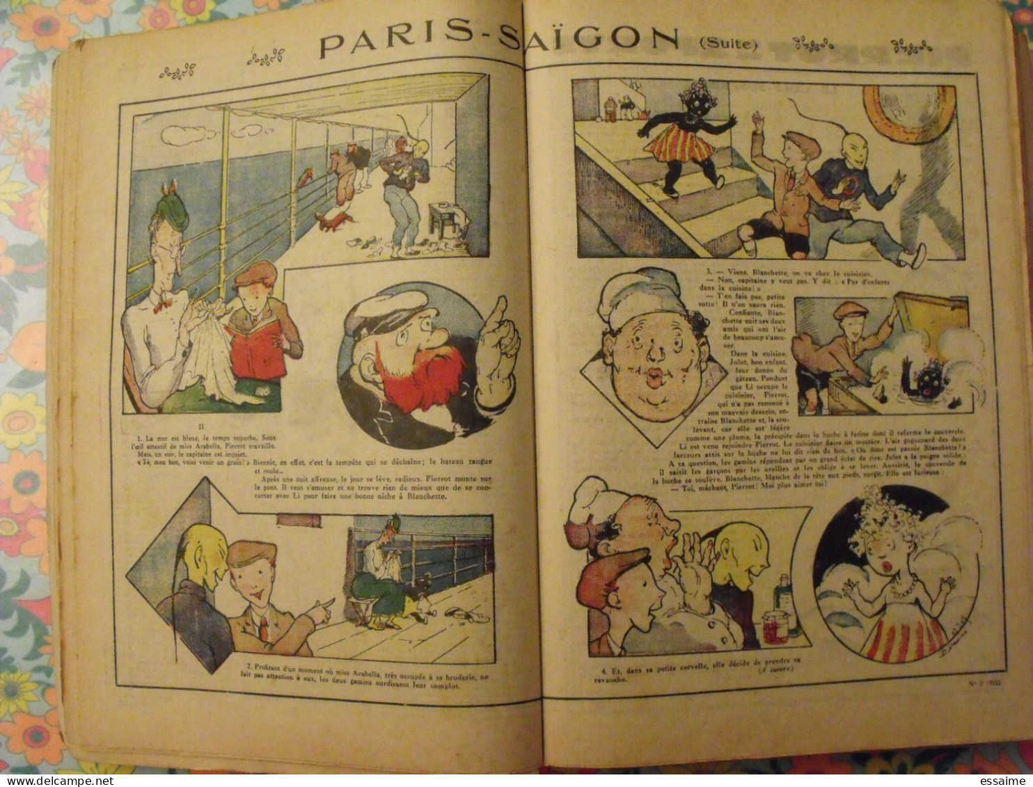 Pierrot reliure de 52 n° de 1934. n°1 à 52.  pitche, costo marijac jeanjean aviation le rallic dot bourdin cuvillier