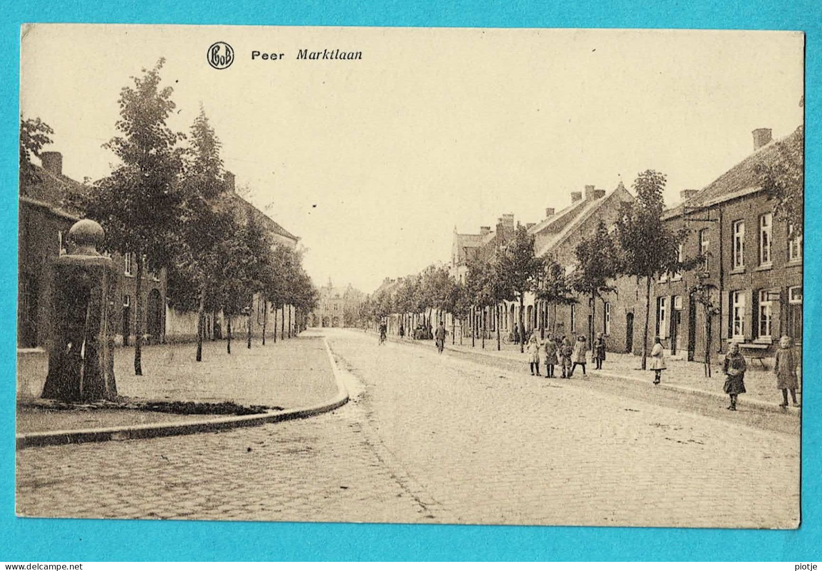 * Peer (Limburg) * (PhoB - Uitg Jac. Ooms En Catho Achten) Marktlaan, Animée, Enfants, Unique, TOP, Rare, Straatzicht - Peer