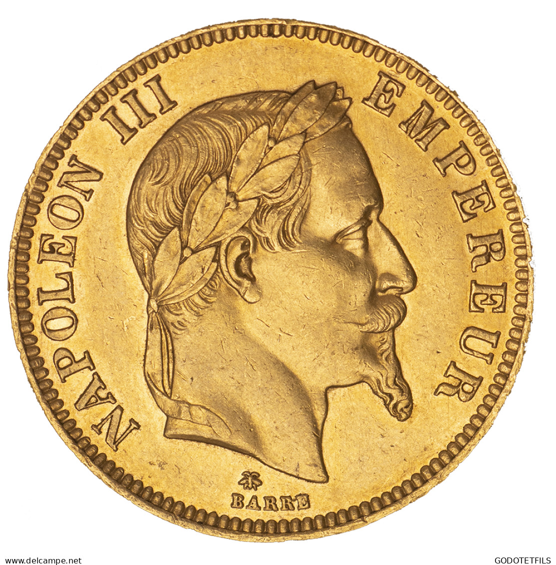 Second-Empire- 100 Francs Napoléon III Tête Laurée 1864 Paris - 100 Francs (oro)