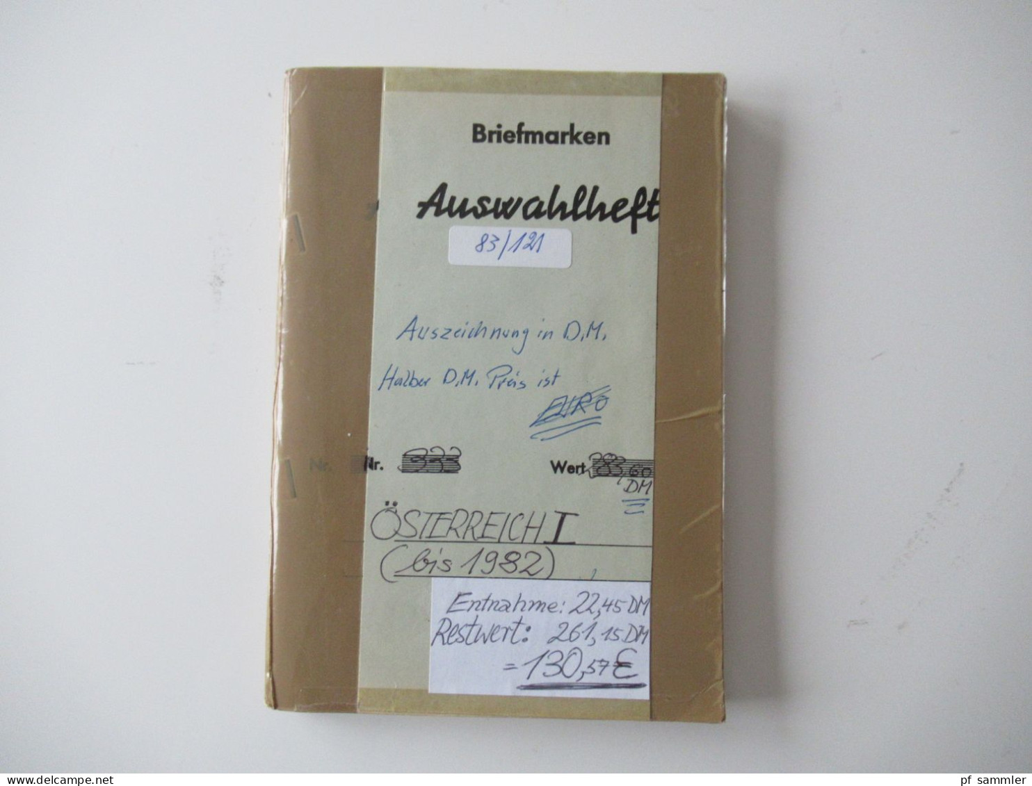 Sammlung / Interessantes Auswahlheft Europa Österreich 1940er Jahre - 1982 Viele Gestempelte Marken / Fundgrube - Collections (with Albums)
