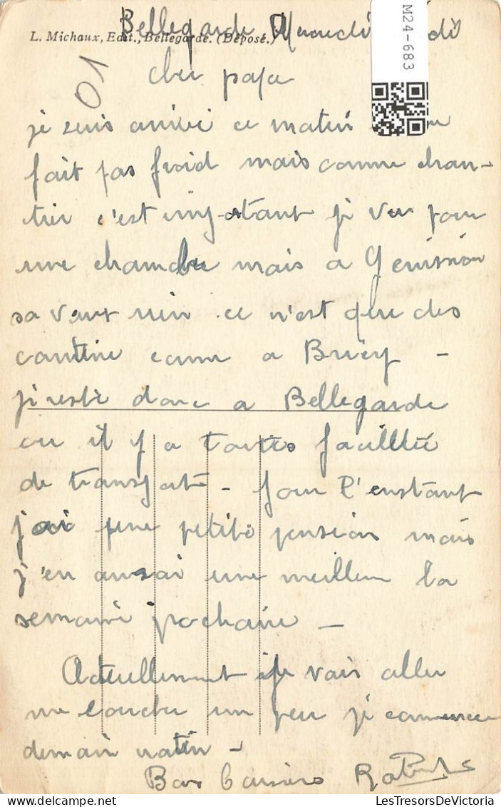 FRANCE - Bellegarde - Les Gorges Du Canon Du Rhône - Site De Génissiat - Carte Postale Ancienne - Bellegarde-sur-Valserine