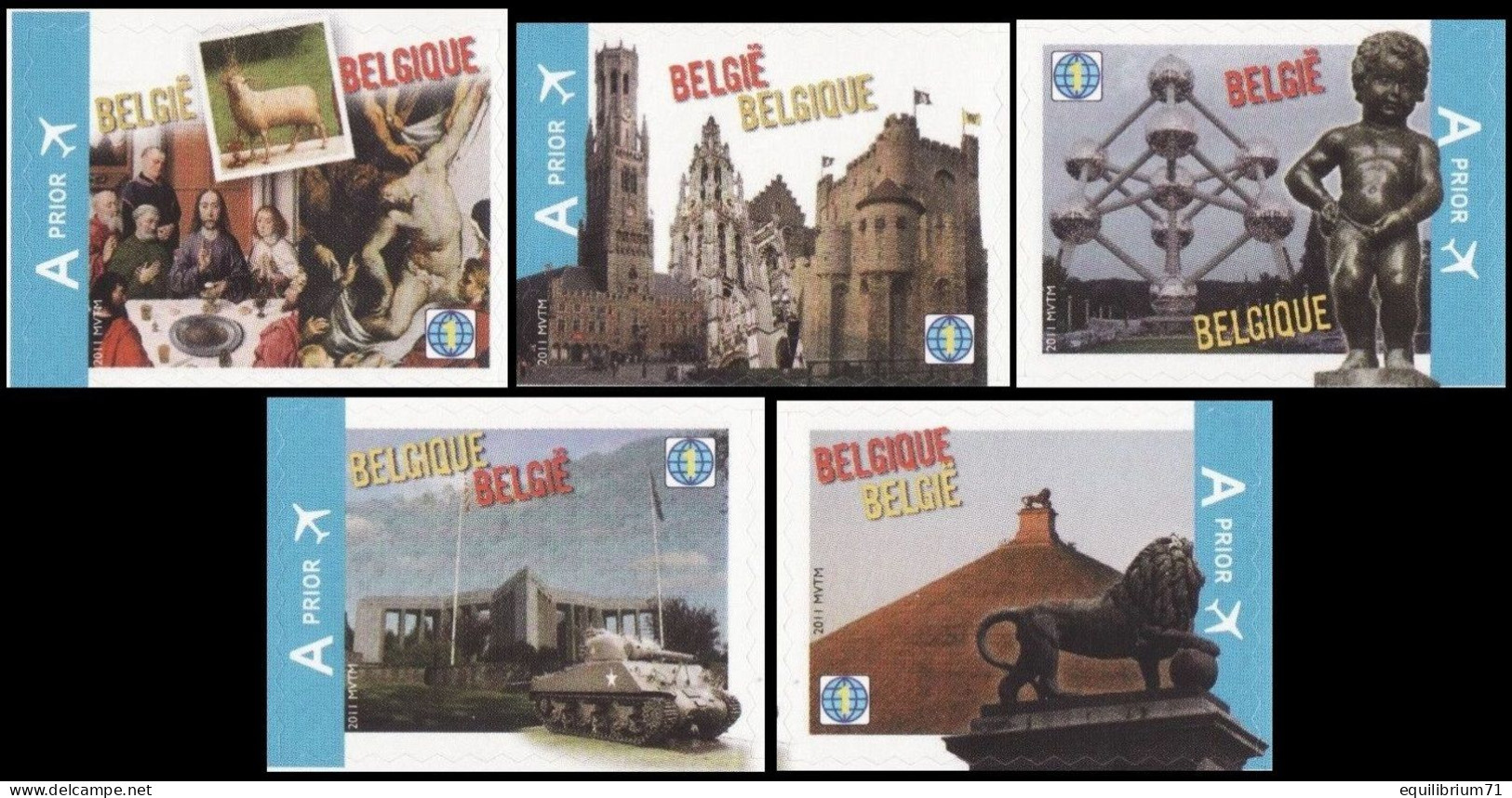 4098/4102**(B119/C119) - Highlights Of Belgium - BELGIQUE / BELGIË / BELGIEN / BELGIUM - MONDE - Tableaux