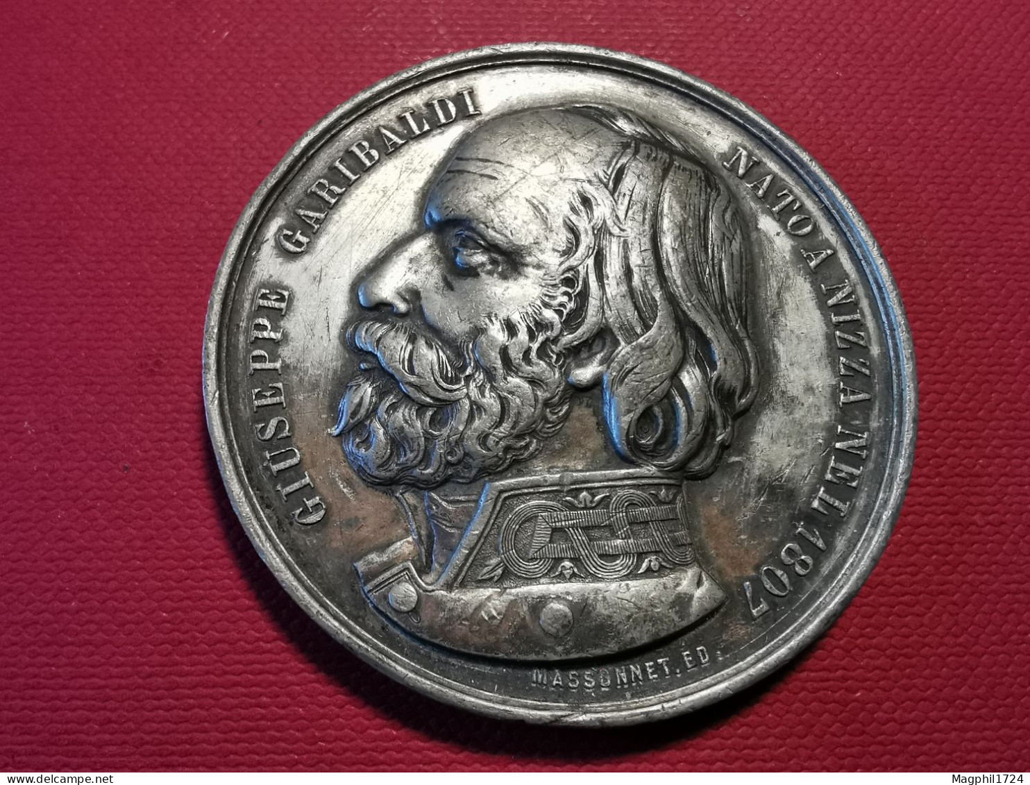 Médaille Giuseppe GARIBALDI - Guerre De L’Indépendance Italienne 1860 - Royaux/De Noblesse