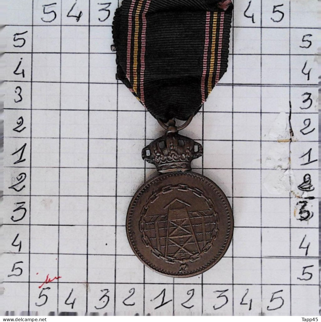 Médaille > Commémorative des 30 ans de prisonniers de Guerre ++ > Réf:Cl Belge  Pl 2/ 5