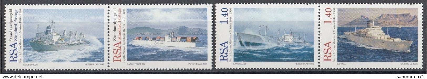 SOUTH AFRICA 1016-1019,unused,ships - Unused Stamps