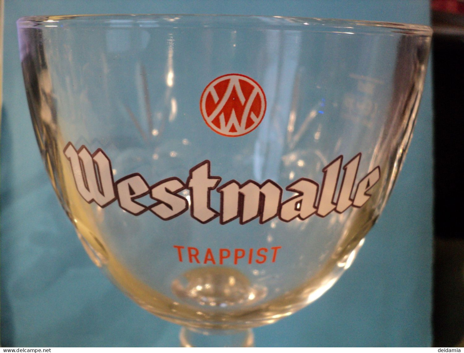 VERRE A BIERE WESTMALLE TRAPPIST. 33 CL. VERRE TAILLE - Glasses