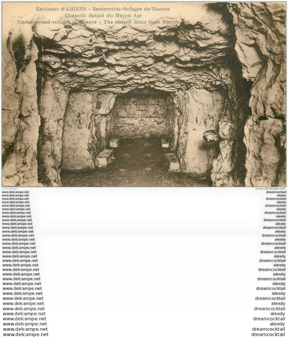 80 NAOURS. Souterrains Refuges. Chapelle - Naours