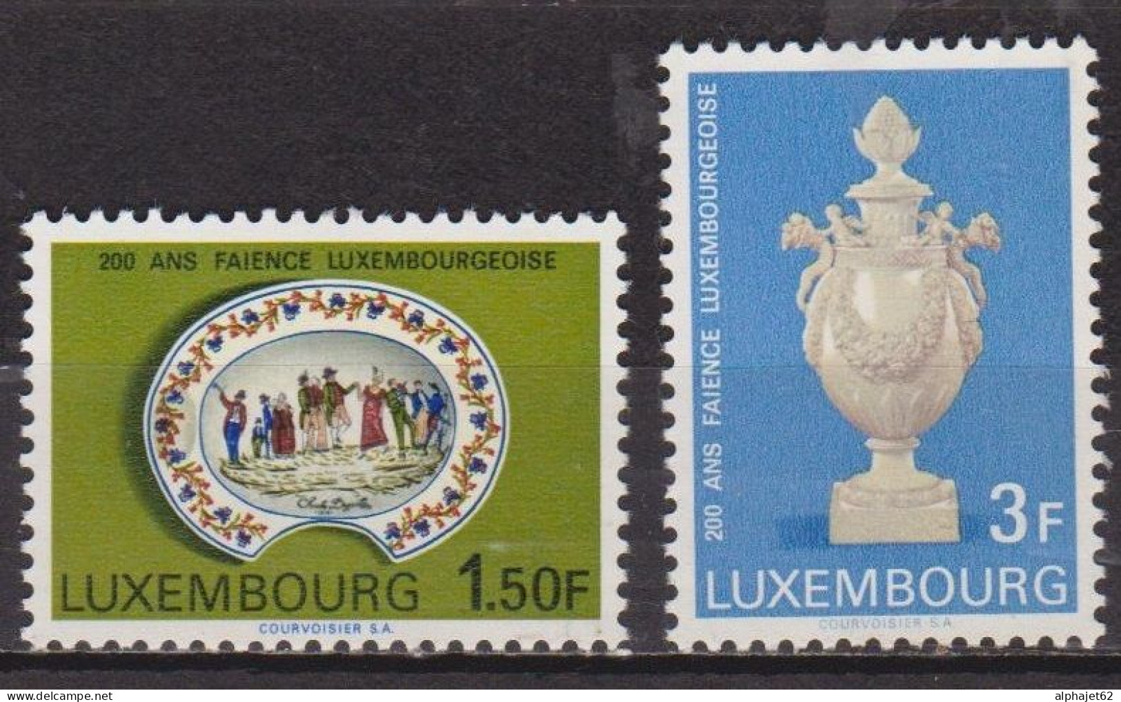 Artisanat - Faiencerie - LUXEMBOURG - Plat à Barbe - Vase D'apparat - N°  704-705 ** - 1967 - Used Stamps