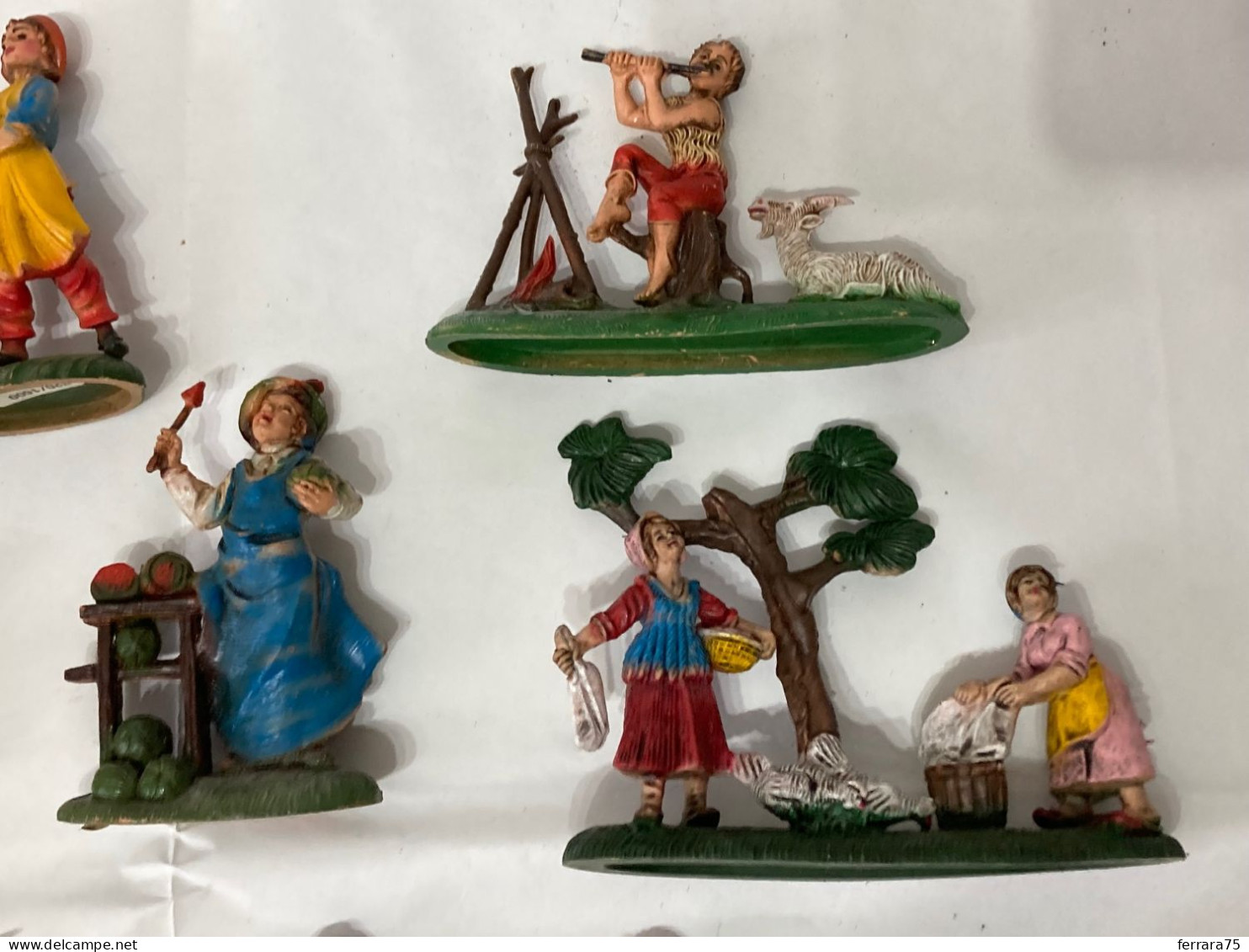 LOTTO N.17 STATUINE PRESEPE NATALE VARIE IN RESINA. - Other & Unclassified