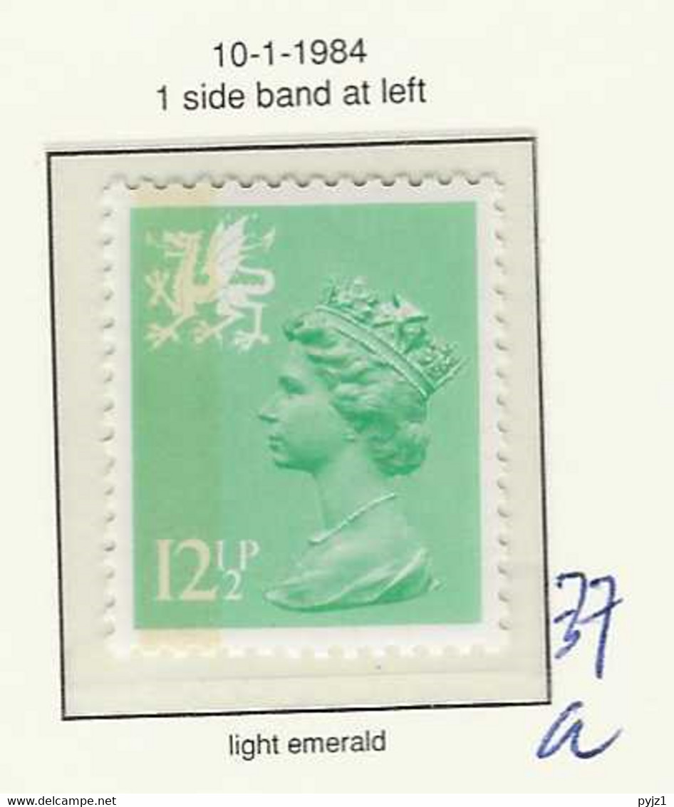 1984 MNH Wales SG 37a Perf 15x14 - Pays De Galles