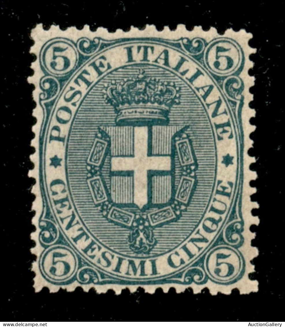 Regno - Umberto I - 1891 - 5 Cent Stemma (59) - Gomma Integra - Ottimamente Centrato - Molto Bello - Cert. Avi - Autres & Non Classés