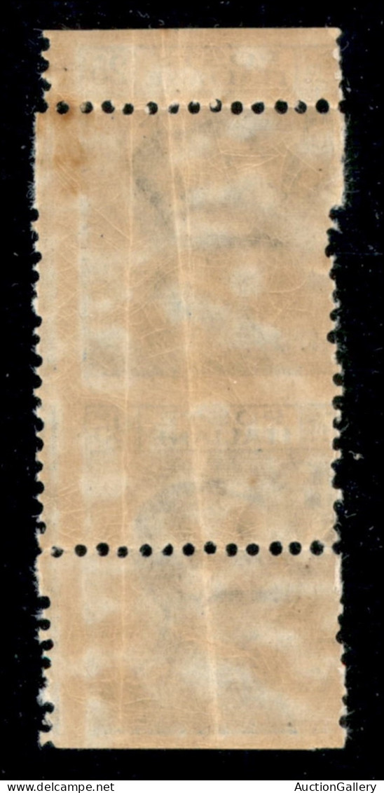 Regno - Vittorio Emanuele III - 1908 - 25 Cent Michetti (83 Varietà) Di Formato Maggiore In Verticale (3 Cm) Per Salto D - Altri & Non Classificati