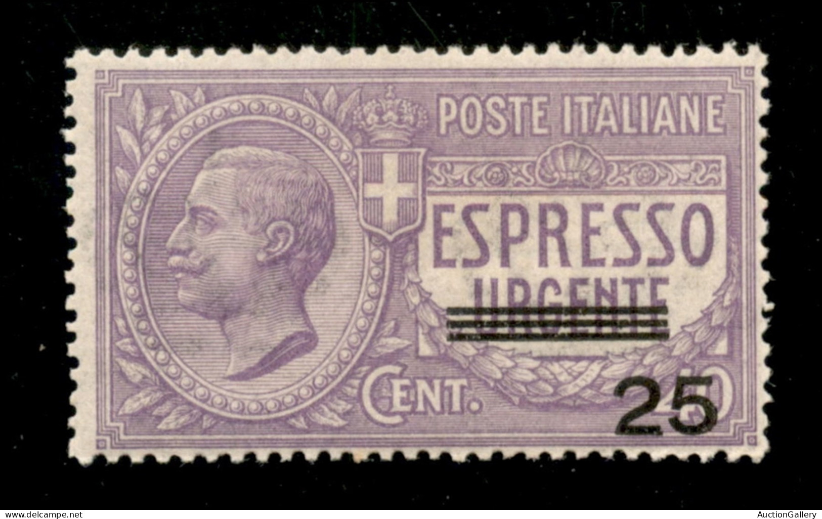 Regno - Espressi - 1917 - 25 Su 40 Cent Espresso (3) - Ottimamente Centrato - Gomma Integra - Autres & Non Classés